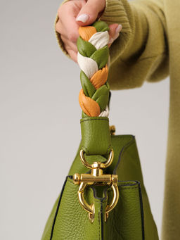 Кожаная сумка Azaro 30785 зеленый бамбук