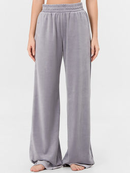 Брюки женские велюровые серые