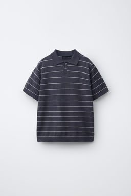 POLO ALGOD?N LINO / Gris / Beige
