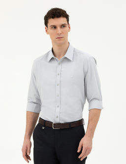 Рубашка Pierre Cardin Slim Fit серая
