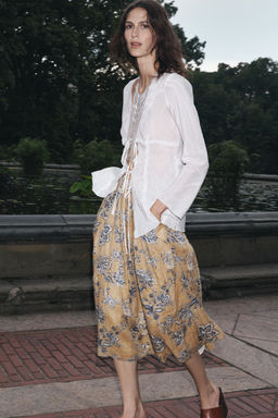 ZW COLLECTION BLOUSE WITH TIES - Zara фото 21