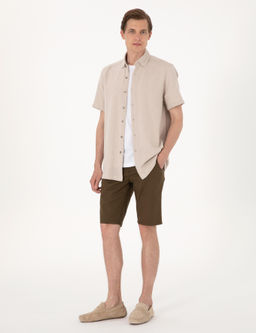 Bej Comfort Fit K_sa Kollu G_mlek - Pierre cardin фото 4
