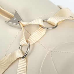 Комплект с мягкой шлейкой Горох, размер S, поводок 120 х 1,5 см, ОГ 28-62 см, серый - Пижон фото 7