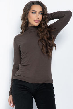 Лонгслив базовый (коричневый) Б11475 - Lt collection фото 6