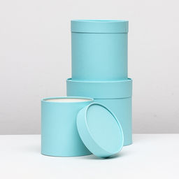 Набор коробок 3 в 1 без окна, аквамарин 21 х 21 - 16 х 16 см - Simaland фото 2