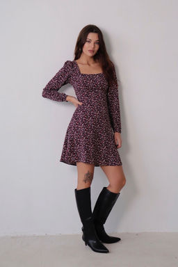 Платье с вырезом каре отрезное по талии - Martichelli фото 32