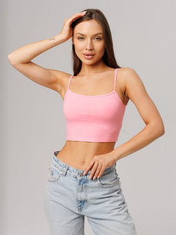 Женский топ на бретелях Lingeamo светло-розовый ЛТ-05 (8)  фото 4