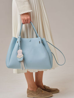 Кожаная сумка Vasilisa DBR 31210 светло-голубой  фото 5