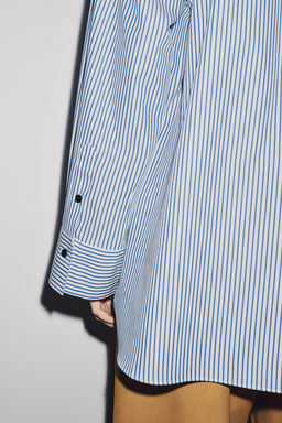 STRIPED POPLIN SHIRT ZW COLLECTION - Zara фото 6