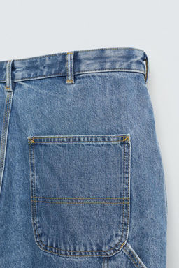 CARPENTER POCKET DENIM BERMUDA SHORTS - Zara фото 27
