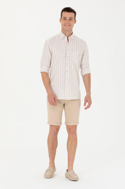 Мужская рубашка в клетку с камнем - U.s. polo assn фото 18