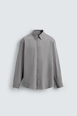 STRIPED TEXTURED SHIRT - Zara фото 7