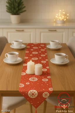Дорожка для стола новогодняя