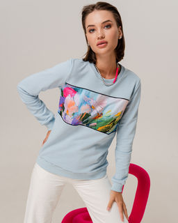 Свитшот с горизонтальной вставкой SPP003