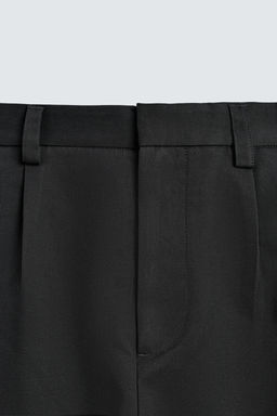 WIDE-LEG PLEATED TROUSERS - Zara фото 9