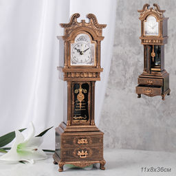 Цена за 1 шт. Часы настольные 36 см / 63316В /уп 24/пластик - Галеонтрейд фото 13