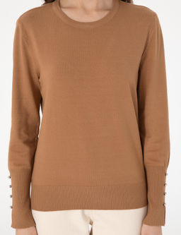 Camel Slim Fit Basic Kazak - Pierre cardin фото 6