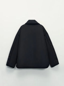 Утепленная куртка с отложным воротником / Zarina  фото 3