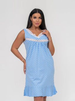 Ночная сорочка женская, цвет голубой