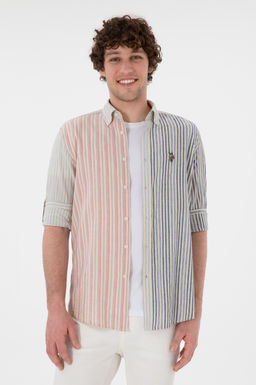 Erkek A__k Mavi Uzun Kollu G_mlek Sepette S_rpriz _ndirim