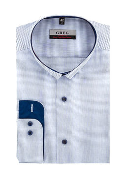 Сорочка мужская длинный рукав GREG 124/131/8198/Z/b/1p  фото 2