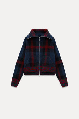 CHECK KNIT CARDIGAN - Zara фото 2