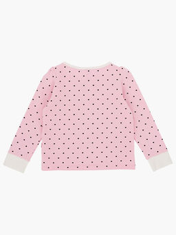 Лонгслив в горошек для девочки UD 1376 синий - Mini maxi фото 6