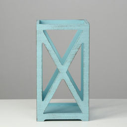 Кашпо деревянное 141426 см Фонарь Хай-тек Прованс, серо-голубой - Дарим красиво фото 3