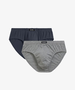 ATLANTIC 2RMP-006 Трусы классика - набор 2 шт. графитовый + серый меланж