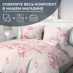 Простыня на резинке 160*200 см, перкаль, борт 25 см (Магнолия) - Ивановотекстиль фото 2