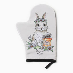 Варежка-прихватка Доляна Сладкой жизни 20х28 см, 35% хл, 65% пэ, ватин 250 г/м2  фото 7