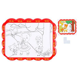 Набор для творчества: гравюра и раскраска объёмная из пластика Мишка на отдыхе - Школа талантов фото 2