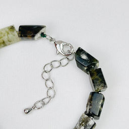 Браслет из Мусковита (зеленый Лепидолит) 16,5 см +