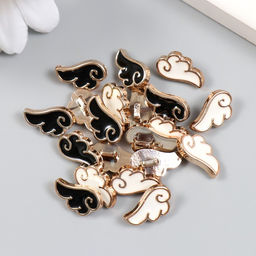 Пуговицы пластик для творчества на ножке Облака набор 20 шт МИКС 1,5х0,9 см