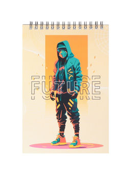 Цена за 5 шт. Блокнот А5, 60 листов в клетку, на гребне, обложка мелованный картон, блок 60г/м2, МИКС - Calligrata фото 12