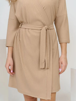 Халат женский, цвет бежевый - Барболета фото 5