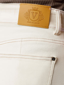 Шорты джинсовые Vilatte белые фото 3