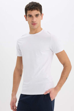 Slim Fit Dar Kesim Bisiklet Yaka Ust - Defacto фото 2