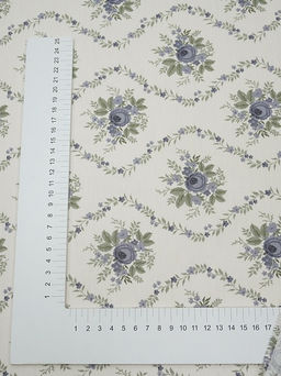 Сатин Цветочный импульс, ш.2.35м, хлопок-100%, 110гр/м.кв - Купава фото 4