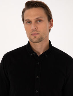 Siyah Regular Fit Uzun Kollu G_mlek - Pierre cardin фото 2