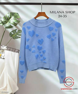 Кофта женская с сердечками