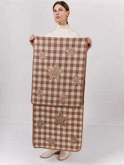 в СОСТАВЕ ШЕРСТЬ и КАШЕМИР Большой, мягкий, теплый однотонный двусторонний палантин. - Tantino фото 11