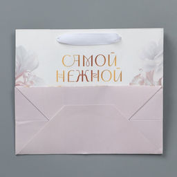 Пакет крафтовый с пластиковым окном Самой нежной, 24 20 11 см - Дарите счастье фото 14