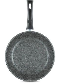 Сковорода "Каменная" Серый гранит несъемная ручка, 28 см
