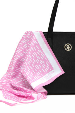 Подарочная сумка с шарфом U.S. Polo Assn женская черная полиуретан фото 12