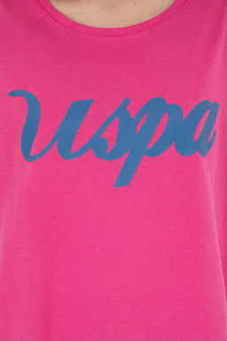 Женская футболка цвета фуксии с круглым вырезом Неожиданная скидка в корзине - U.s. polo assn фото 14