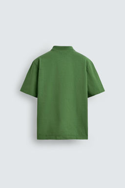 POLO REGULAR FIT LAVADO / Verde - Zara фото 8