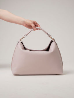 Кожаная сумка Deboro 30900 розовый дым