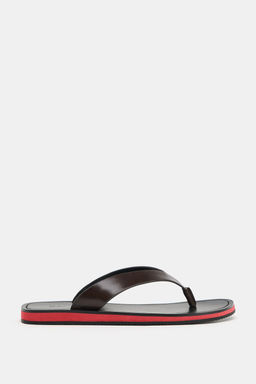 FLAT LEATHER SANDALS - Zara фото 2