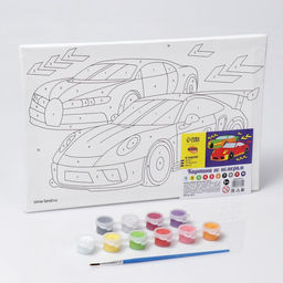 Картина по номерам Быстрые тачки 20х30 см - Школа талантов фото 3